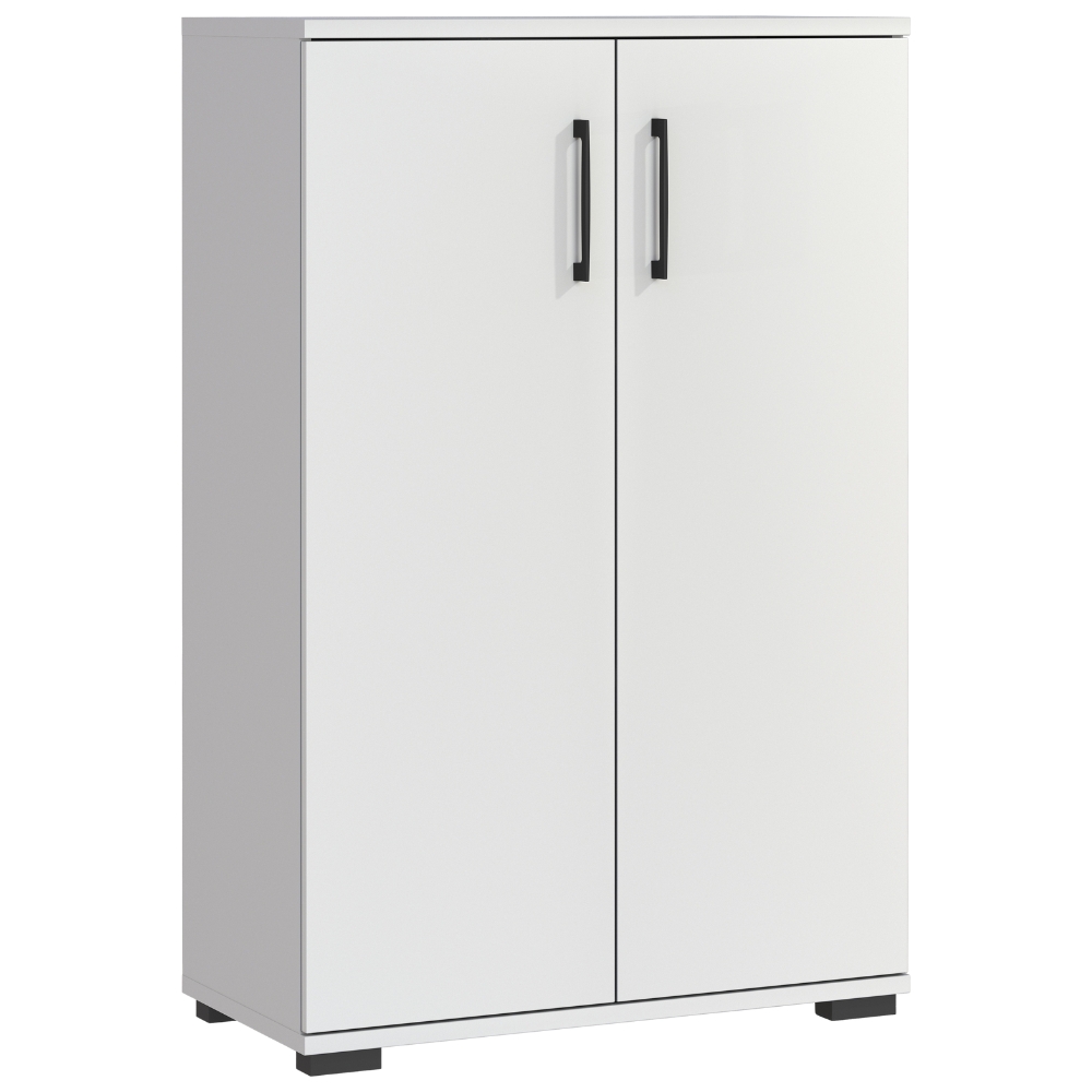 Germania Světle šedá kancelářská skříň Profi 2.0 123 x 80 cm