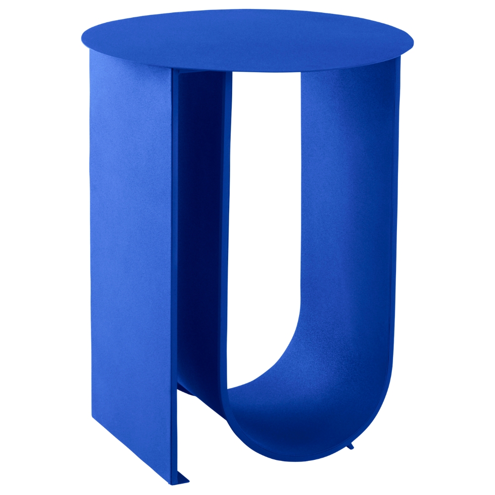 Jotex Modrý kovový odkládací stolek LOSTALLO 40