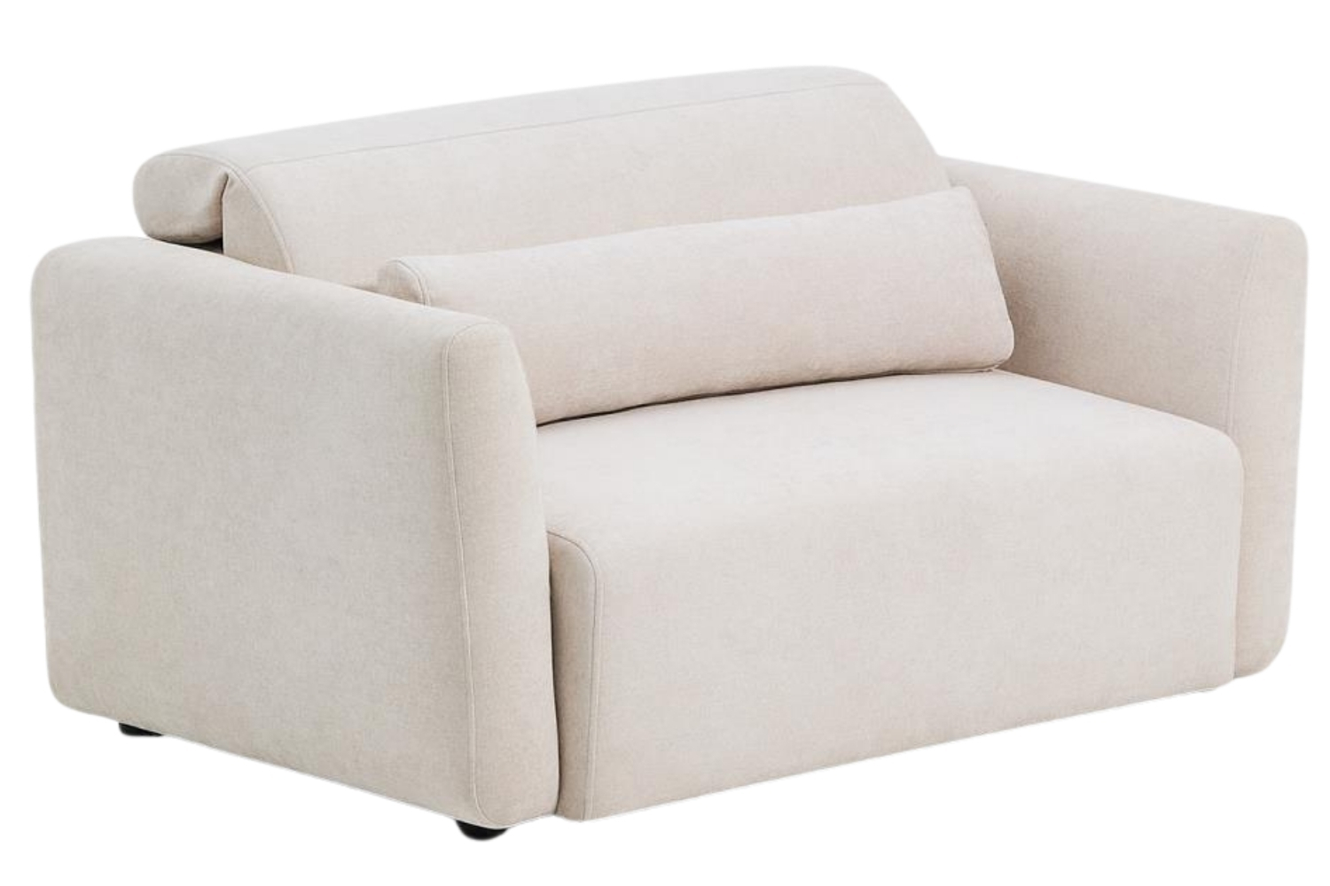 Kave Home Béžová dvoumístná pohovka Lares 150 cm s elektrickým posuvem