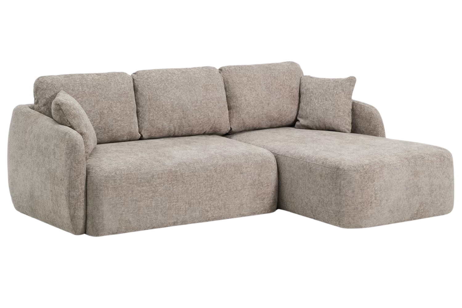 Kave Home Hnědošedá rozkládací pohovka Laira 246 cm