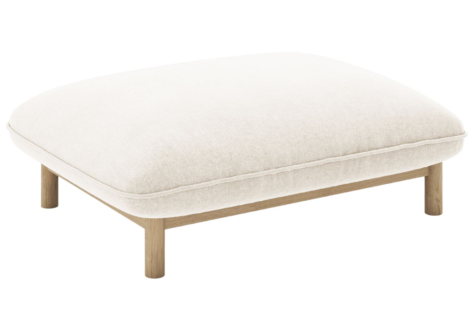 Micadoni Bílá podnožka Ada 95 x 65 cm