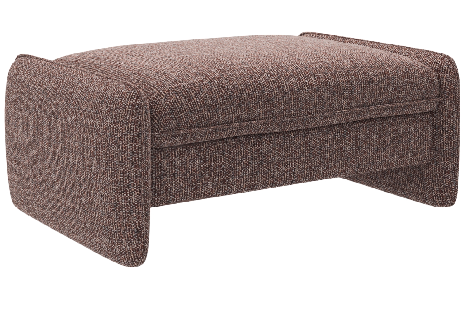 Micadoni Hnědá podnožka Georgia 115 x 70 cm