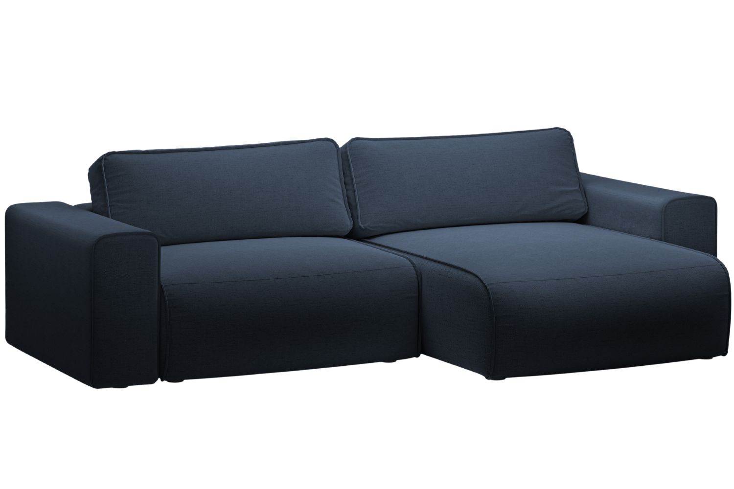 Micadoni Královsky modrá rozkládací pohovka Victor 246 cm