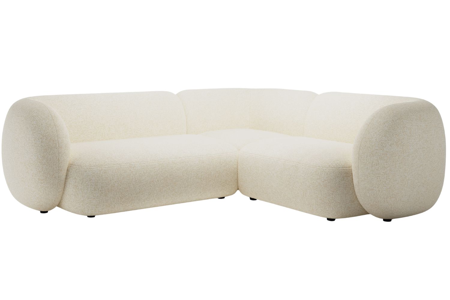 Micadoni Světle béžová rohová pohovka Kate 252 cm