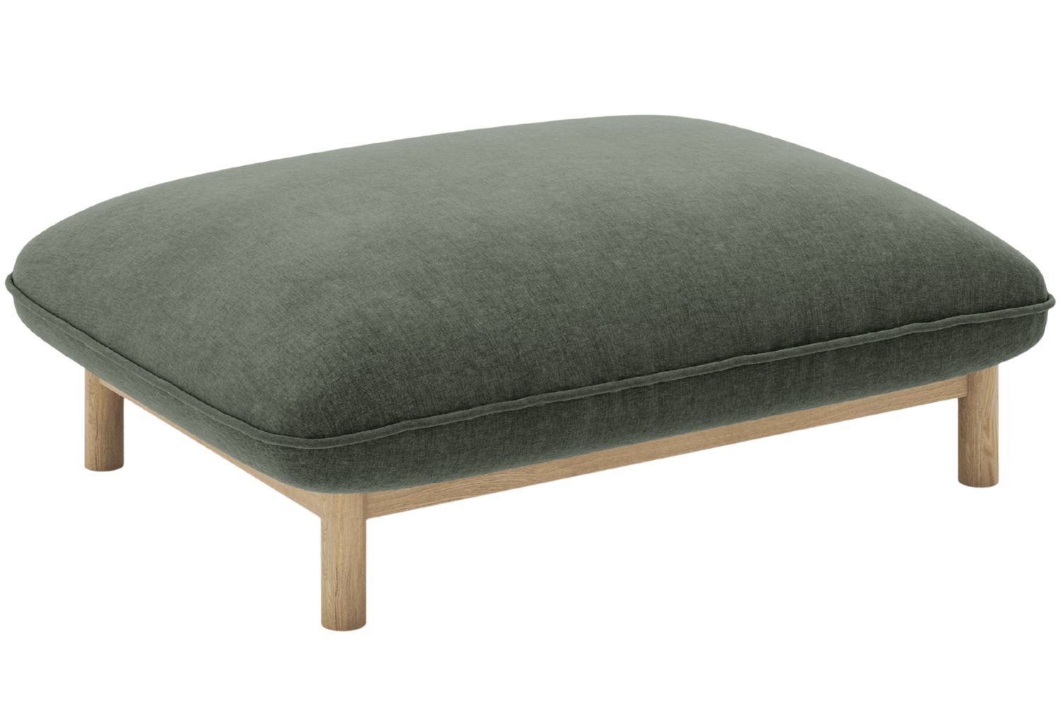 Micadoni Zelená podnožka Ada 95 x 65 cm