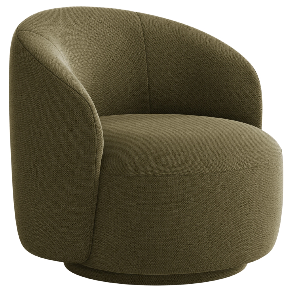 Micadoni Zelené otočné křeslo Letizia