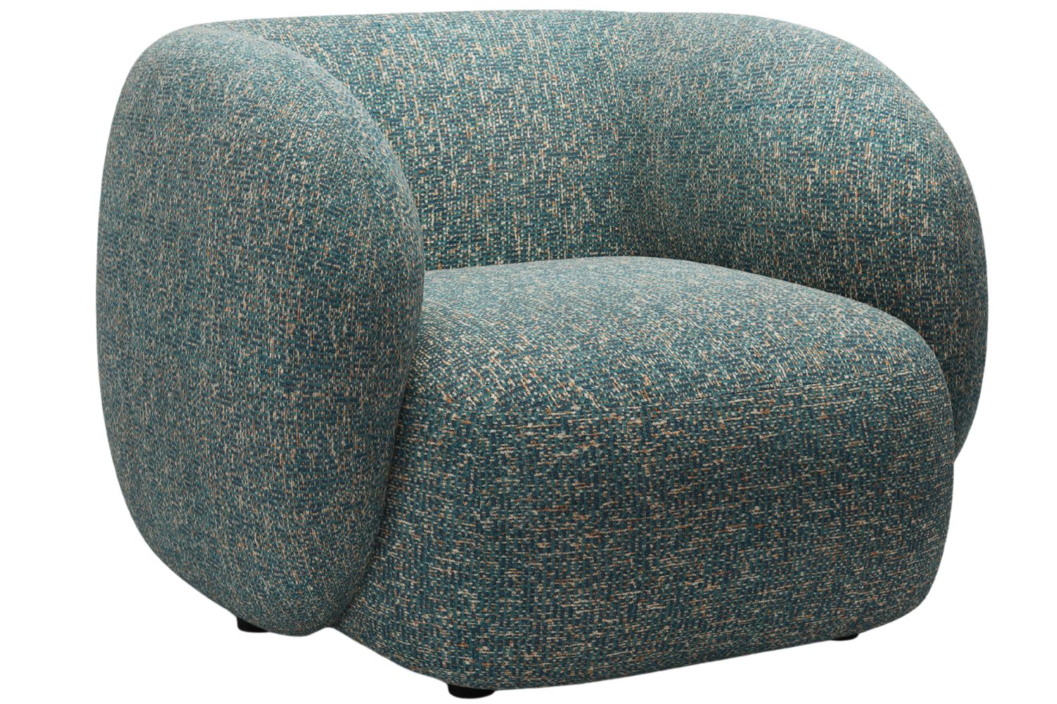 Modré čalouněné křeslo MICADONI Kate