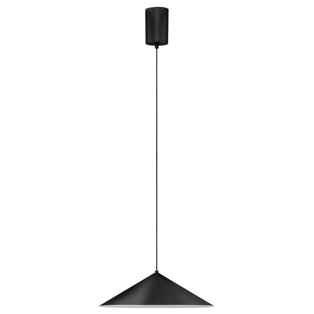 Nova Luce Černé kovové závěsné LED světlo Lui 39