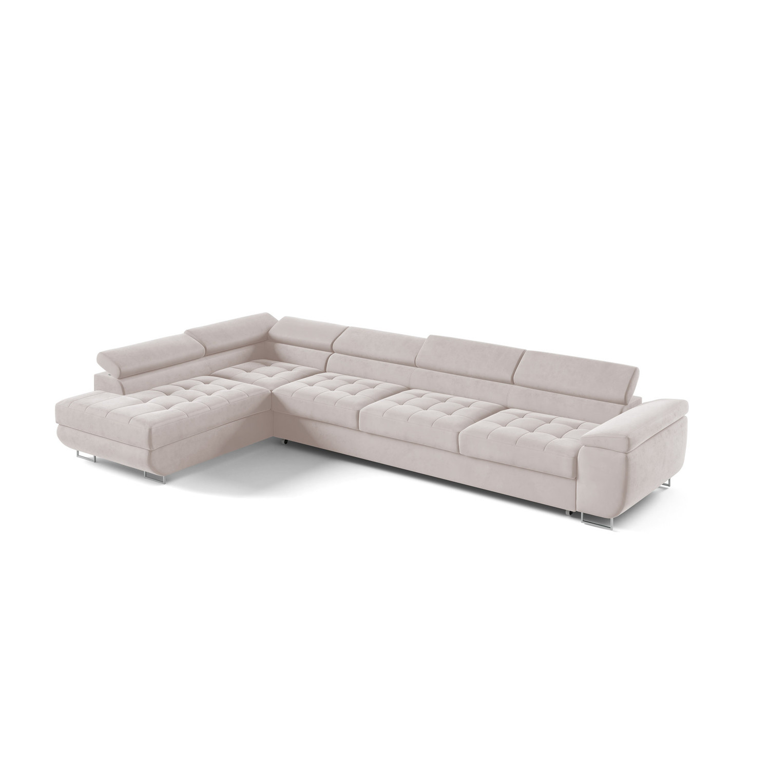 Rohová rozkládací sedací souprava BENJAMIN 155 XL Levá Béžová II