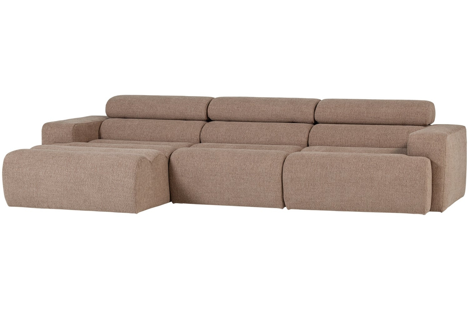 WOOOD Béžová bouclé rohová pohovka Novi 300 cm