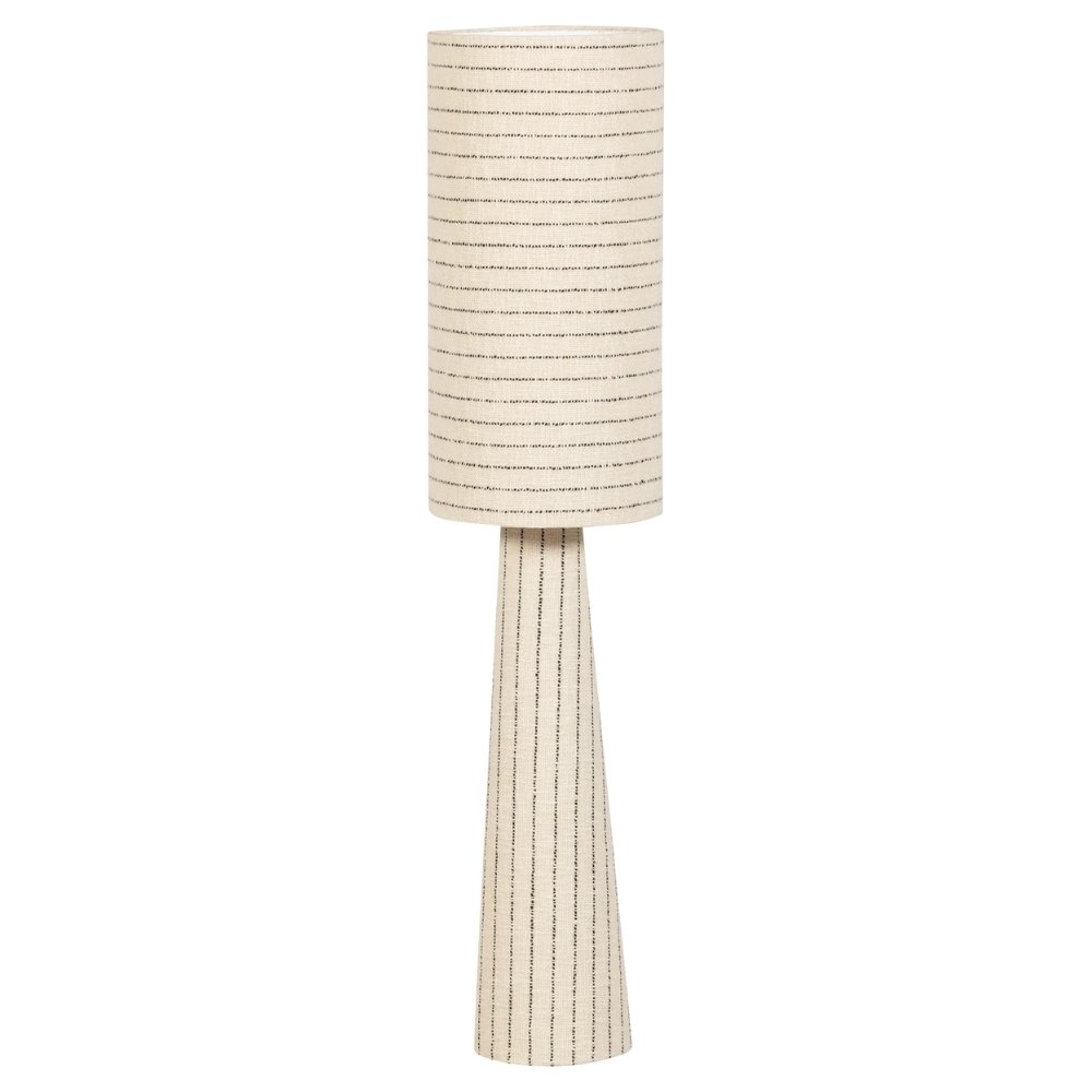 WOOOD Světle béžová bouclé stojací lampa Loft 130 cm