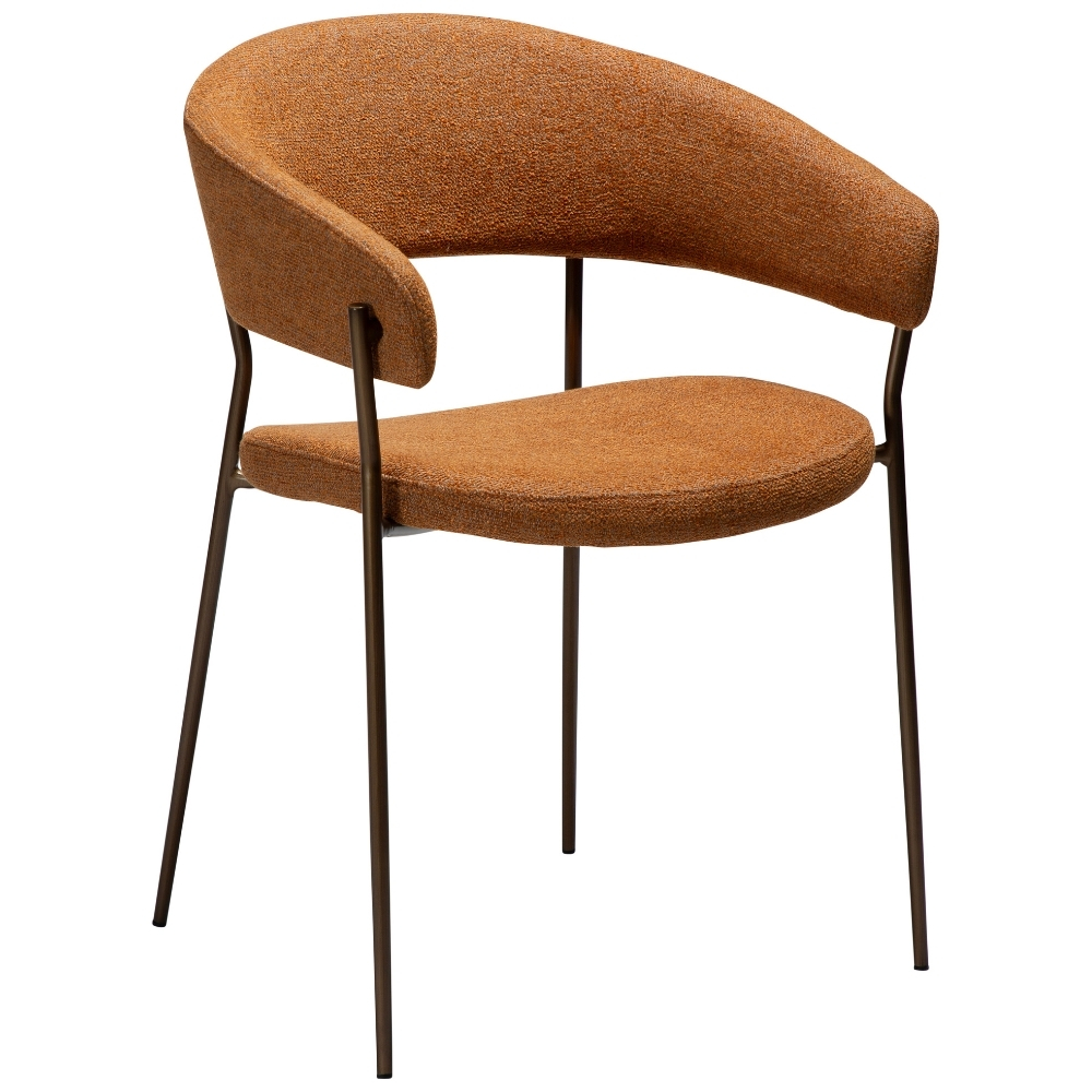 ​​​​​Dan-Form Oranžová bouclé jídelní židle DAN-FORM Reboot