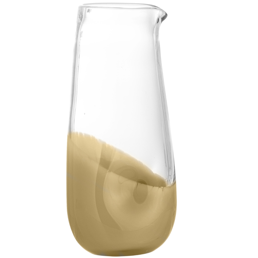 Bloomingville Béžový skleněný džbán Ballard 1250 ml