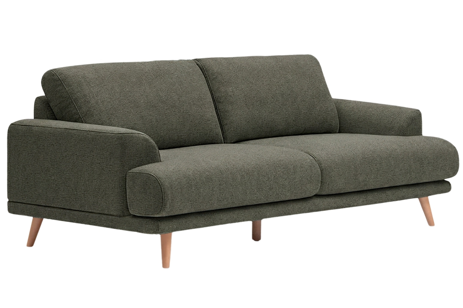 Kave Home Zelená trojmístná pohovka Karin 231 cm