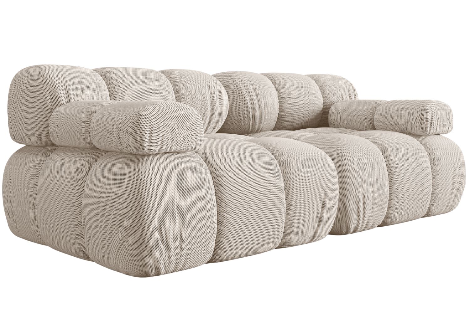 Micadoni Světle béžová dvoumístná pohovka Bellis 188 cm