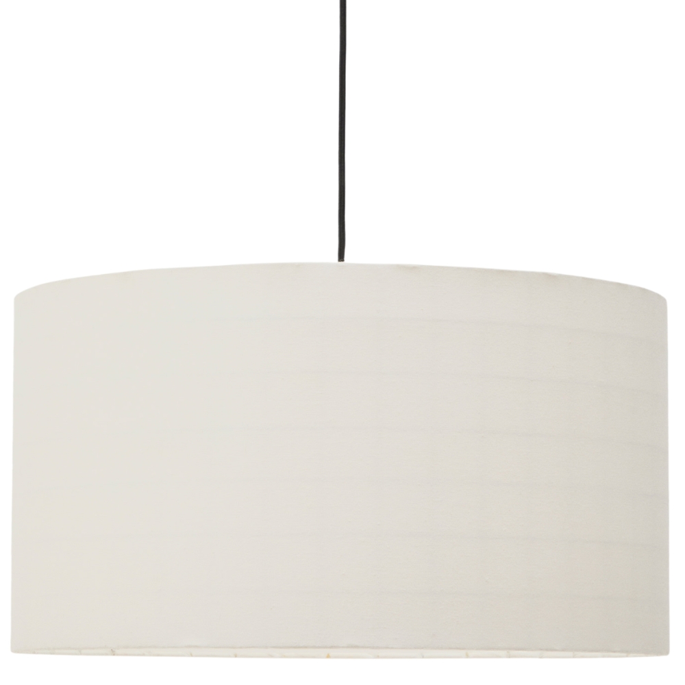 Bílé závěsné stínidlo Kave Home Dulan Ø 45 cm