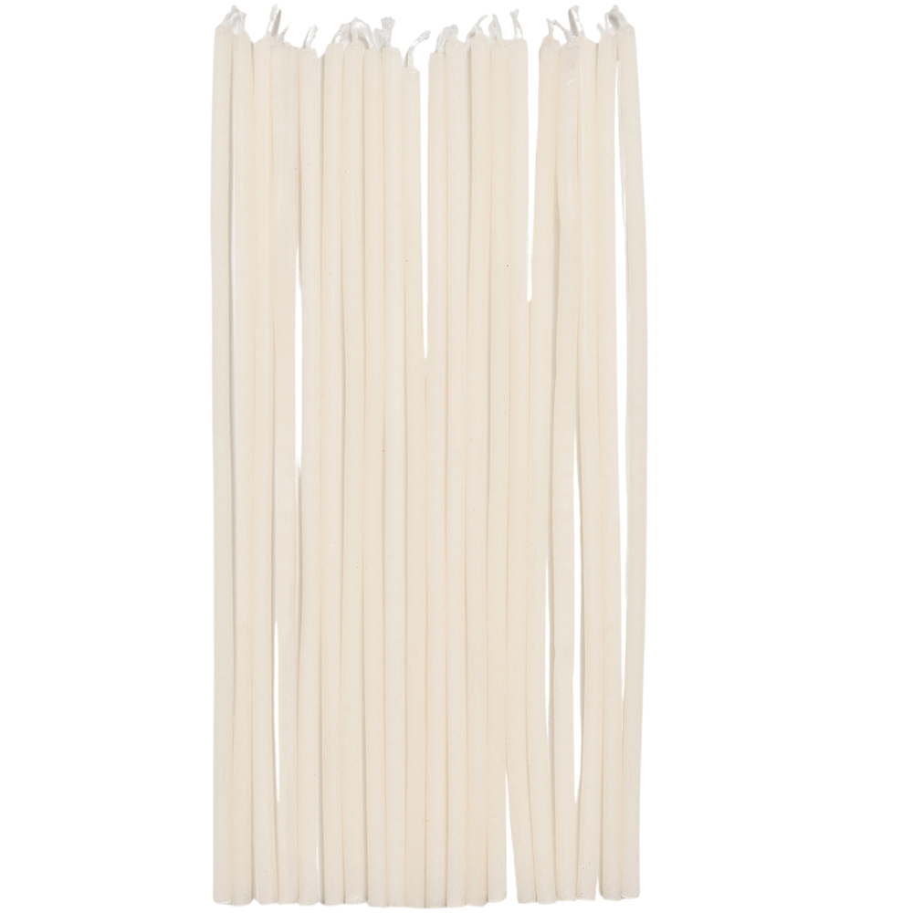 Kave Home Balení dvaceti béžových svíček Solvin Ø 0