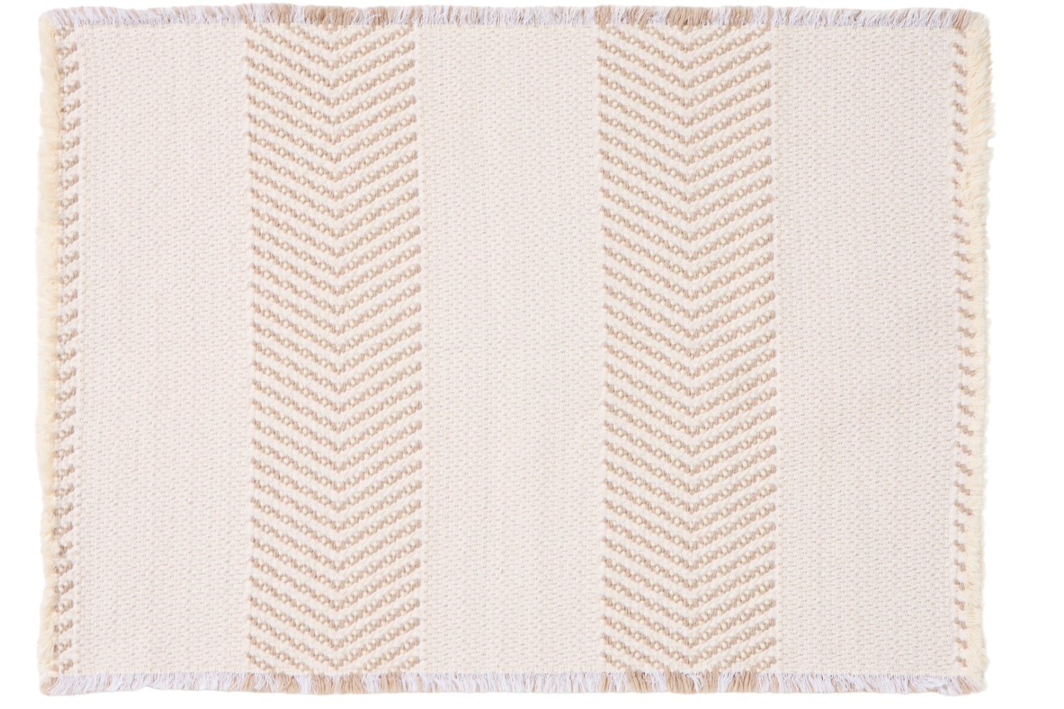 Kave Home Béžová bavlněná koupelnová předložka Bina 50 x 70 cm