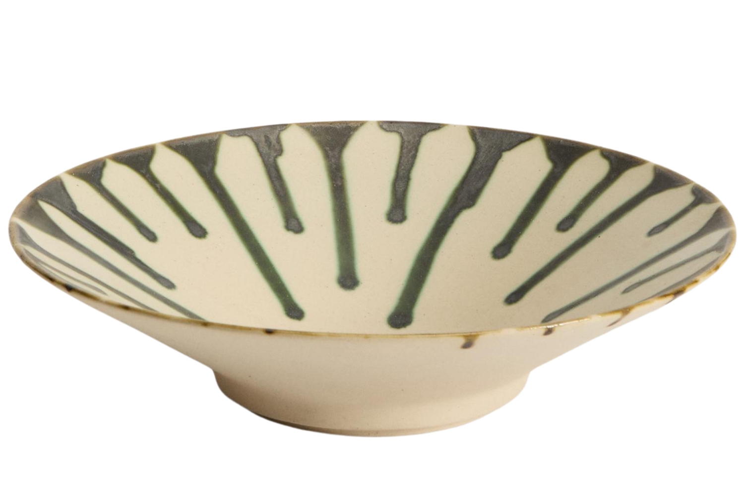 Kave Home Béžovo-zelená keramická mísa Olmera Ø 36