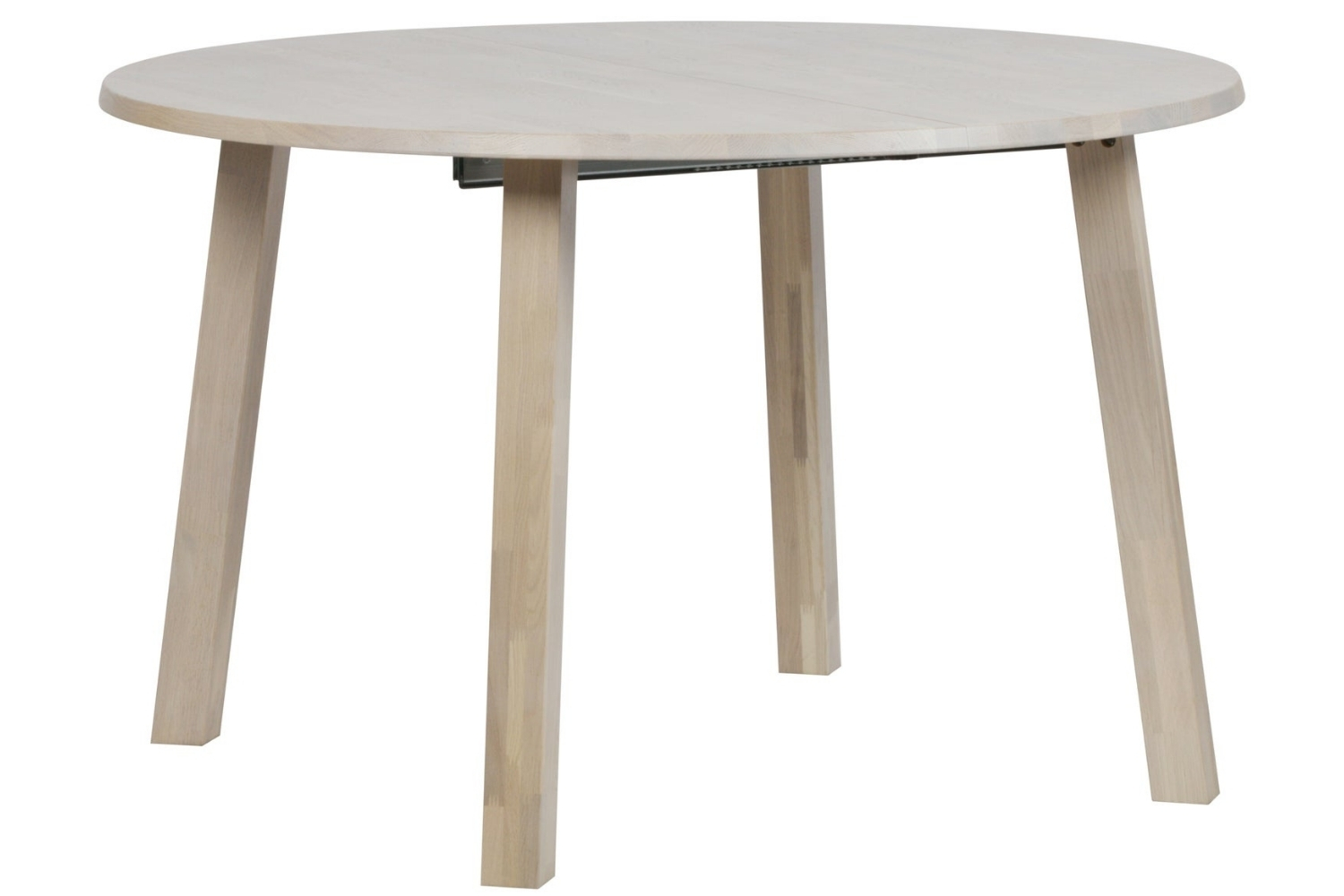 WOOOD Šedý dubový rozkládací jídelní stůl Janton 120 cm