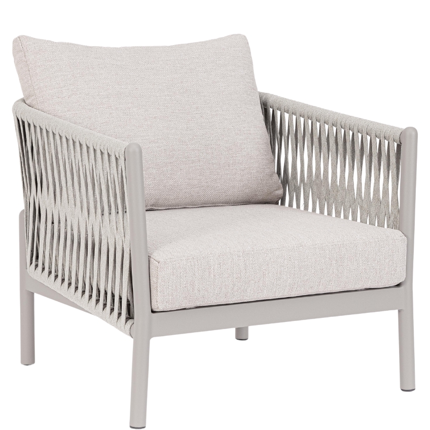 Bizzotto Světle šedé zahradní křeslo Florencia