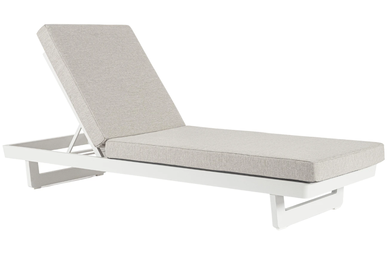 Bizzotto Světle šedé zahradní lehátko Infinity