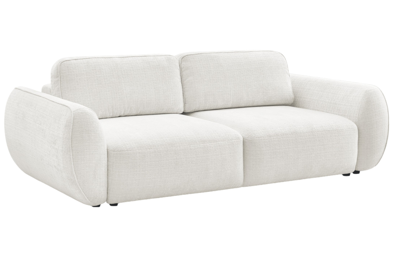 Bobochic Paris Bílá rozkládací pohovka Denise 250 cm