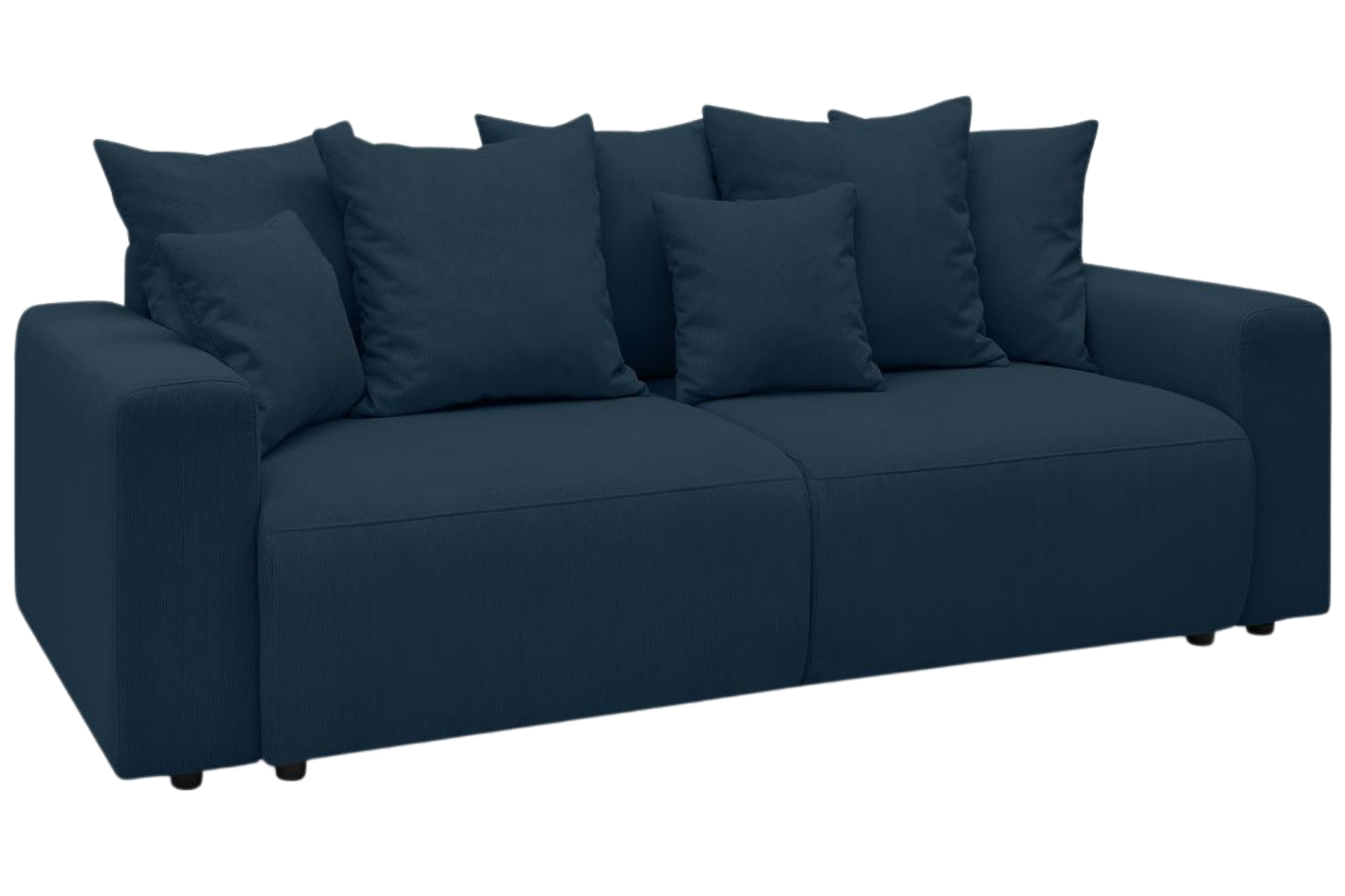 Bobochic Paris Tmavě modrá manšestrová rozkládací pohovka Envy 245 cm