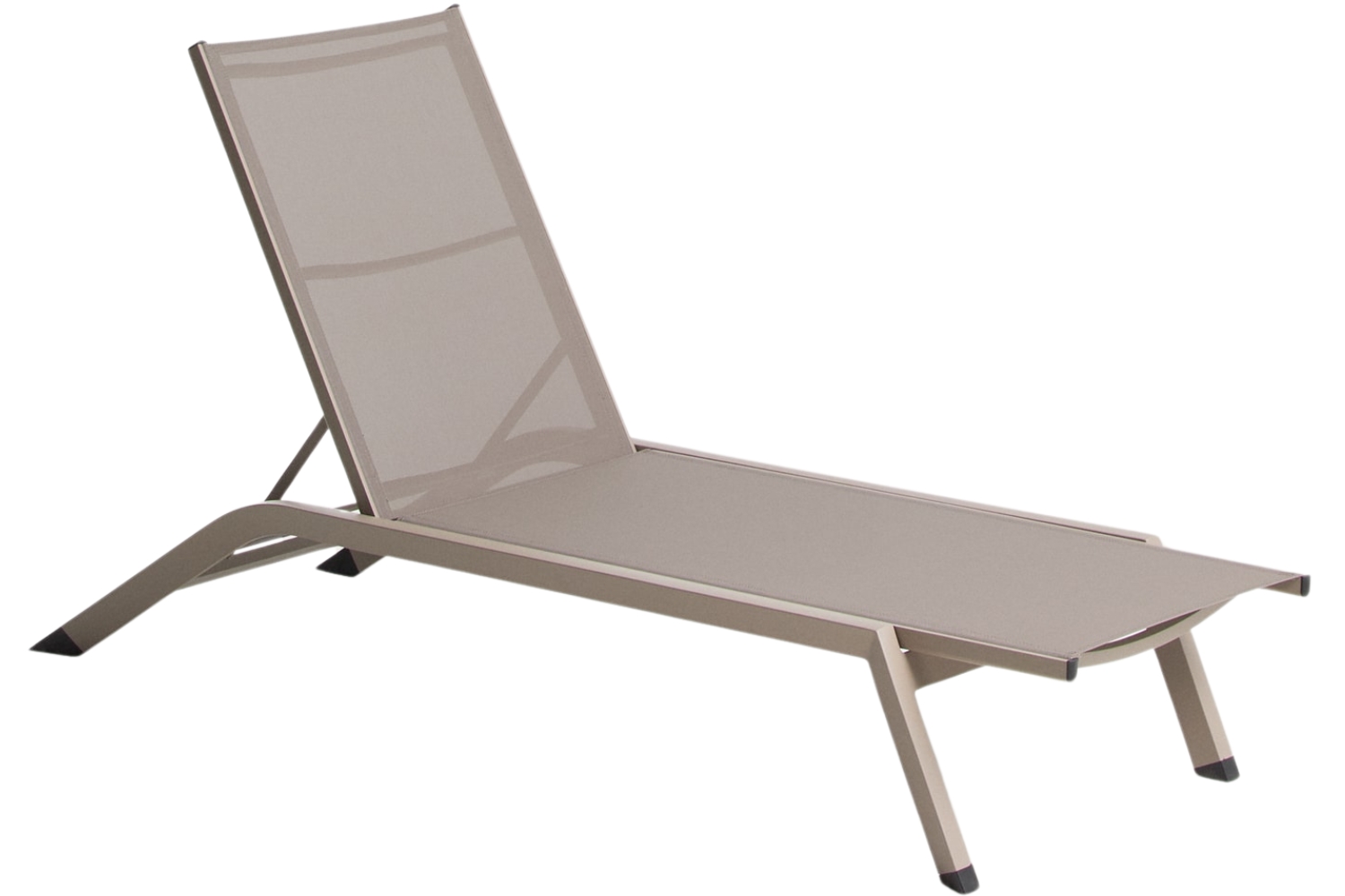 Kave Home Béžové hliníkové zahradní lehátko Capraia