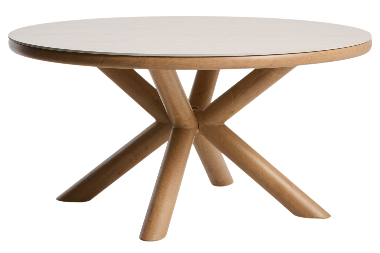 Kave Home Béžový keramický zahradní stůl Mirtia Ø 148 cm