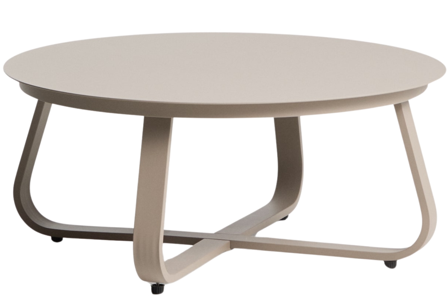 Kave Home Béžový zahradní stolek Tamaris Ø 80 cm