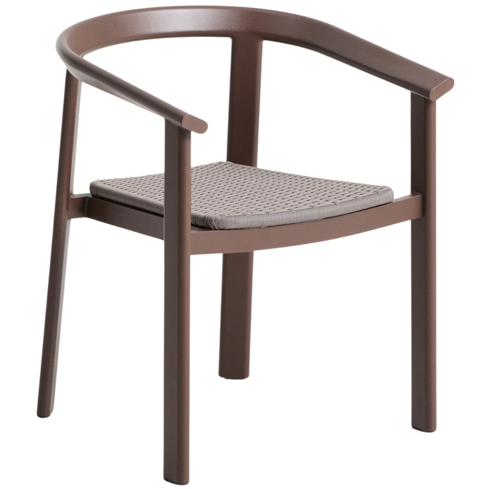 Kave Home Hnědá zahradní židle s výpletem Erice