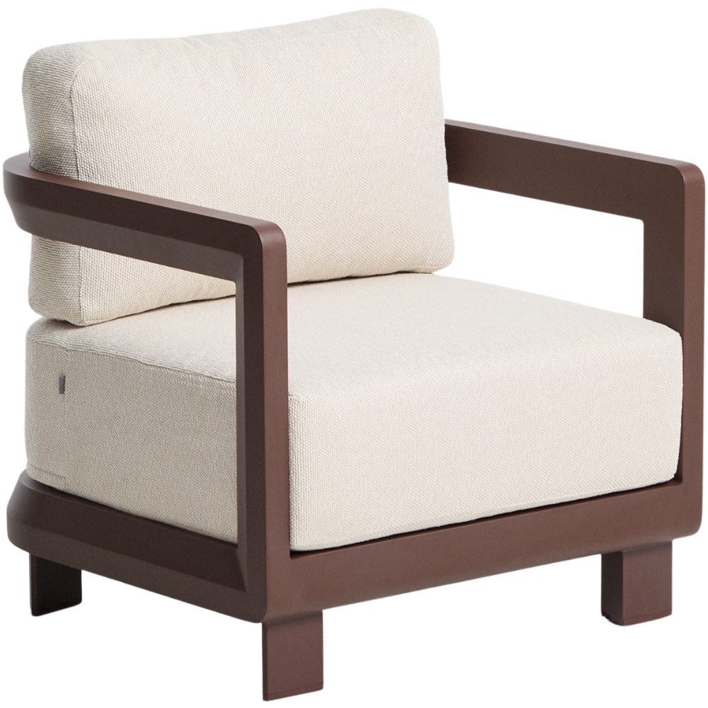 Kave Home Hnědo-béžové zahradní křeslo Nerano