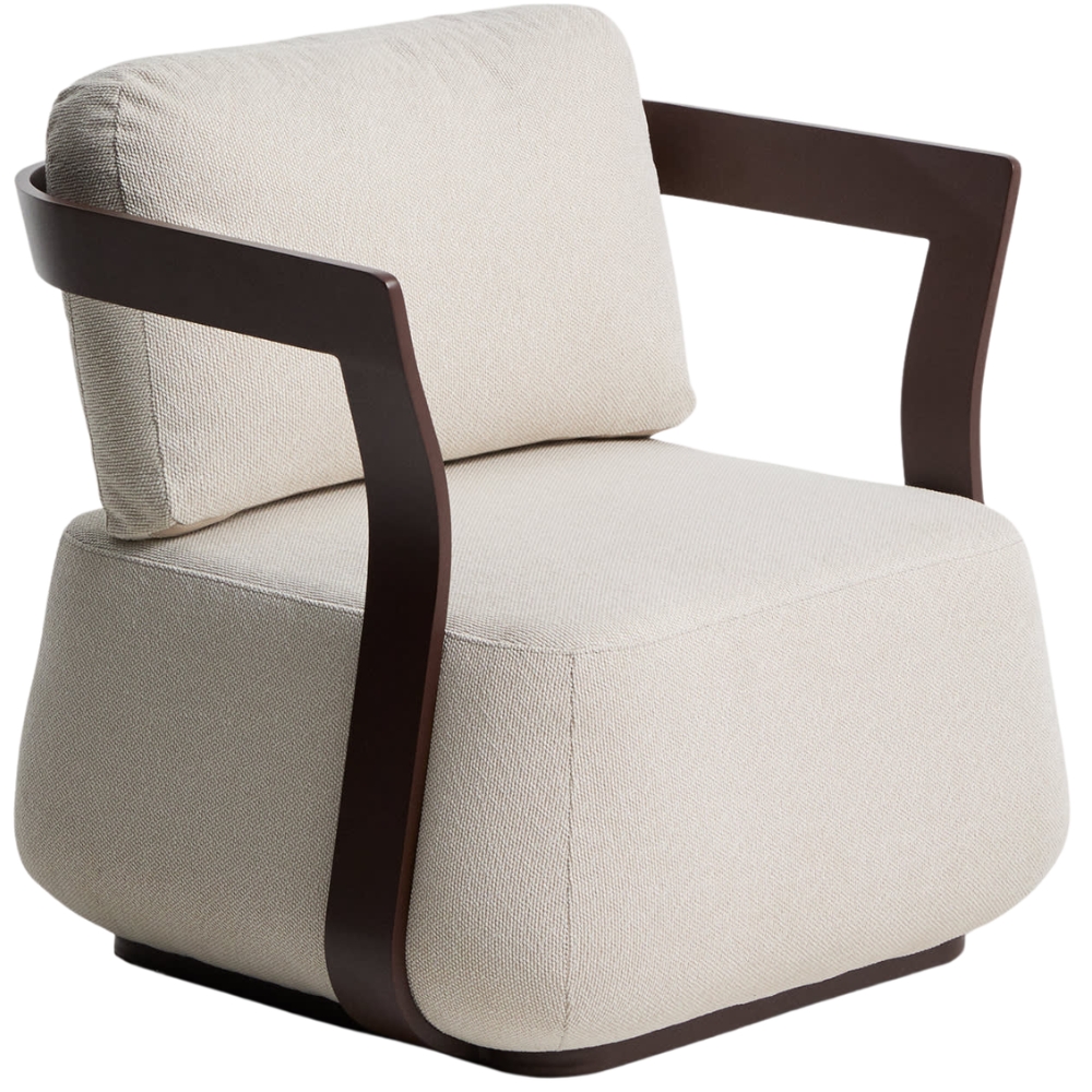 Kave Home Hnědo-béžové zahradní křeslo Tamaris