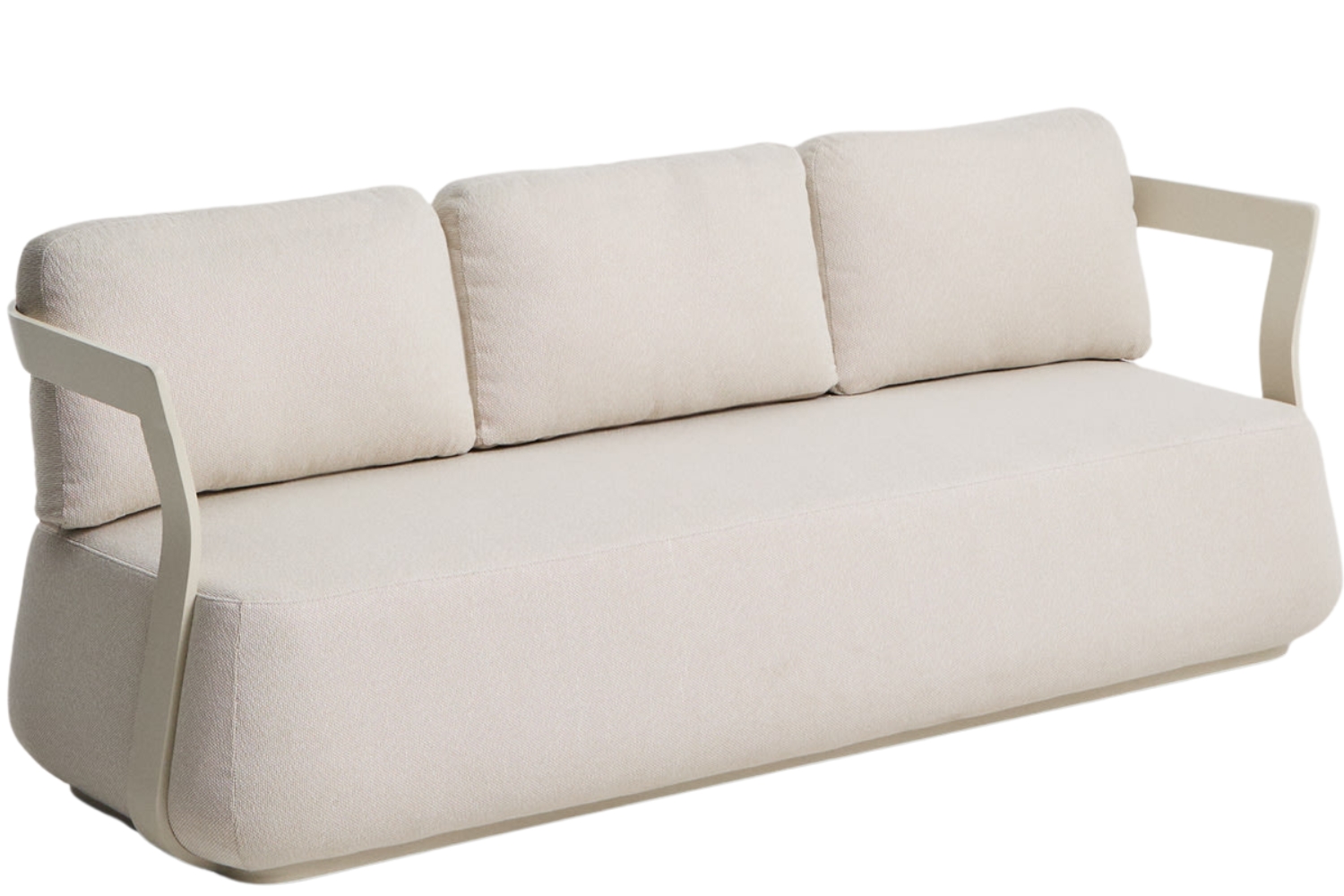 Kave Home Krémová zahradní pohovka Tamaris 217 cm