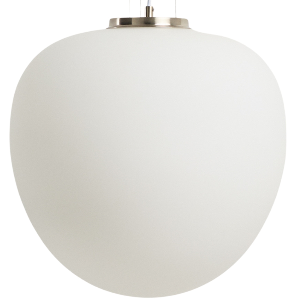 Kave Home Opálově bílé skleněné závěsné světlo Ardali Ø 25 cm