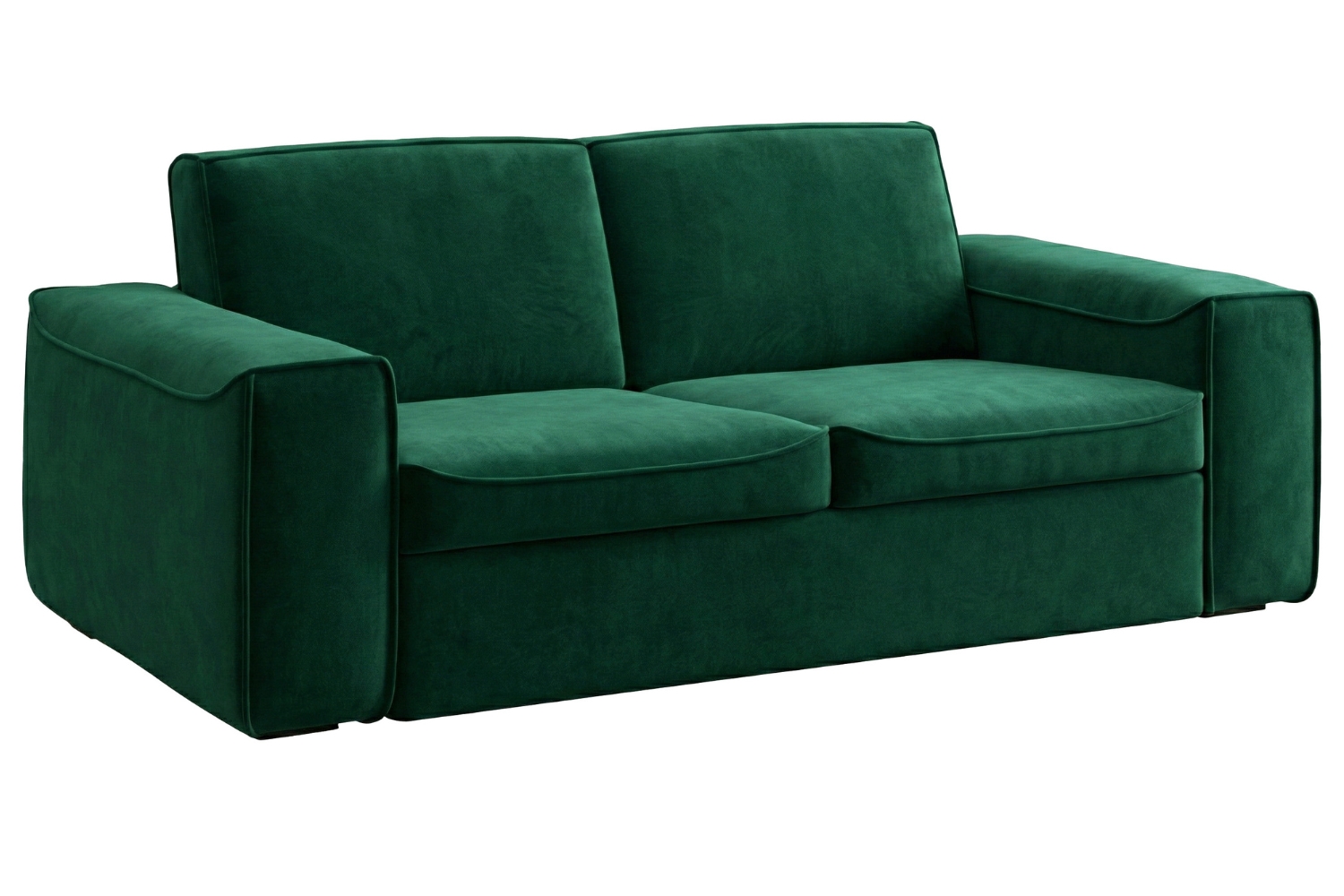 Mesonica Zelená sametová rozkládací pohovka Munro 205 cm