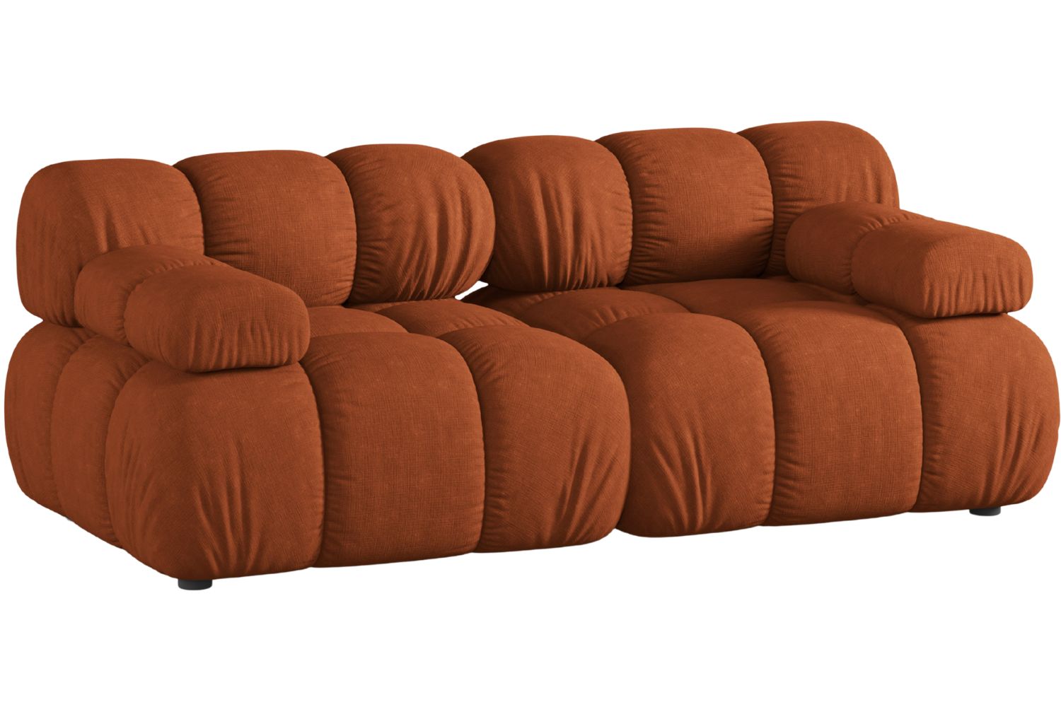 Micadoni Terakotově oranžová dvoumístná pohovka Bellis II. 188 cm