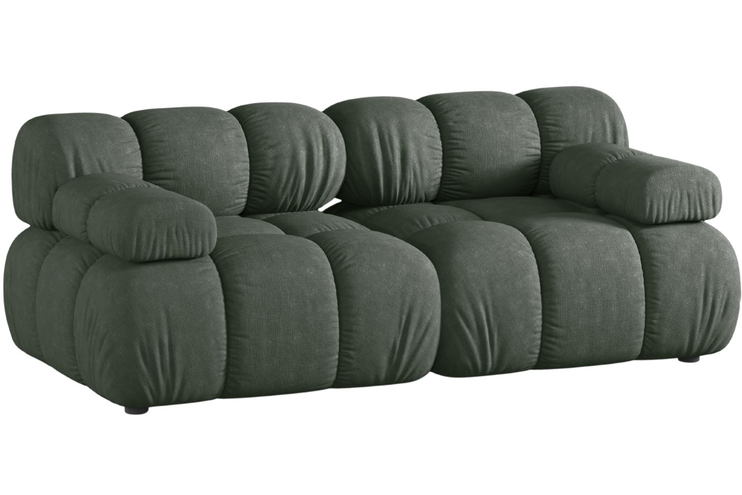 Micadoni Tmavě zelená dvoumístná pohovka Bellis II. 188 cm