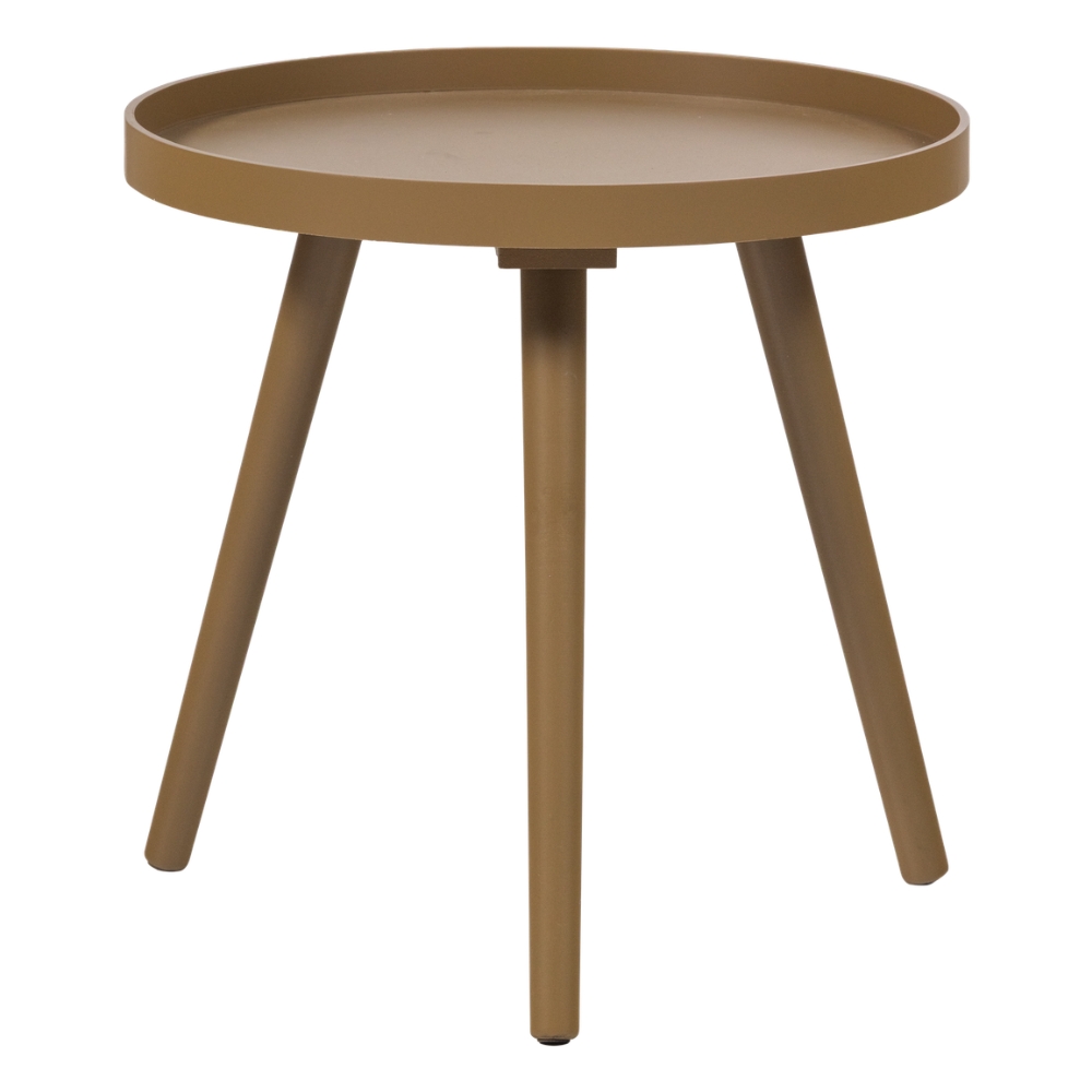 WOOOD Hnědý odkládací stolek Sasha Ø 41 cm