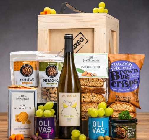 Bedna s bílým vínem