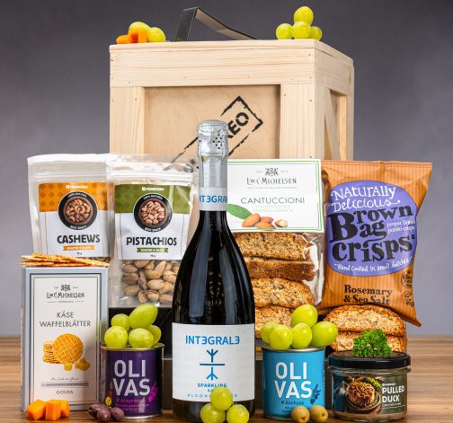 Bedna s proseccem s 0 % alkoholu