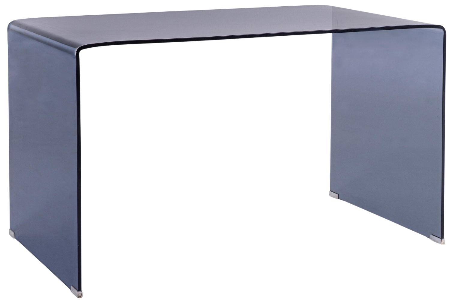 Bizzotto Modrý skleněný pracovní stůl Iride 126 x 70 cm