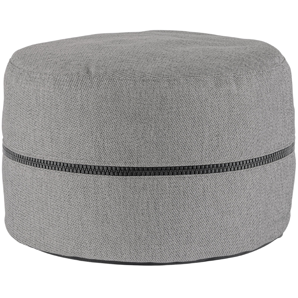 Bizzotto Šedý zahradní puf Gulizar Ø 50 cm