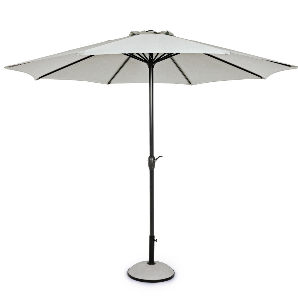 Bizzotto Světle šedý slunečník Kalife Ø 300 cm