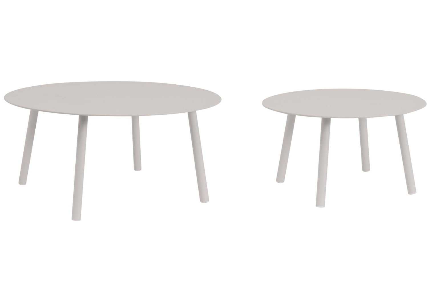 Bizzotto Světle šedý zahradní set stolků Aminta 60/80 cm