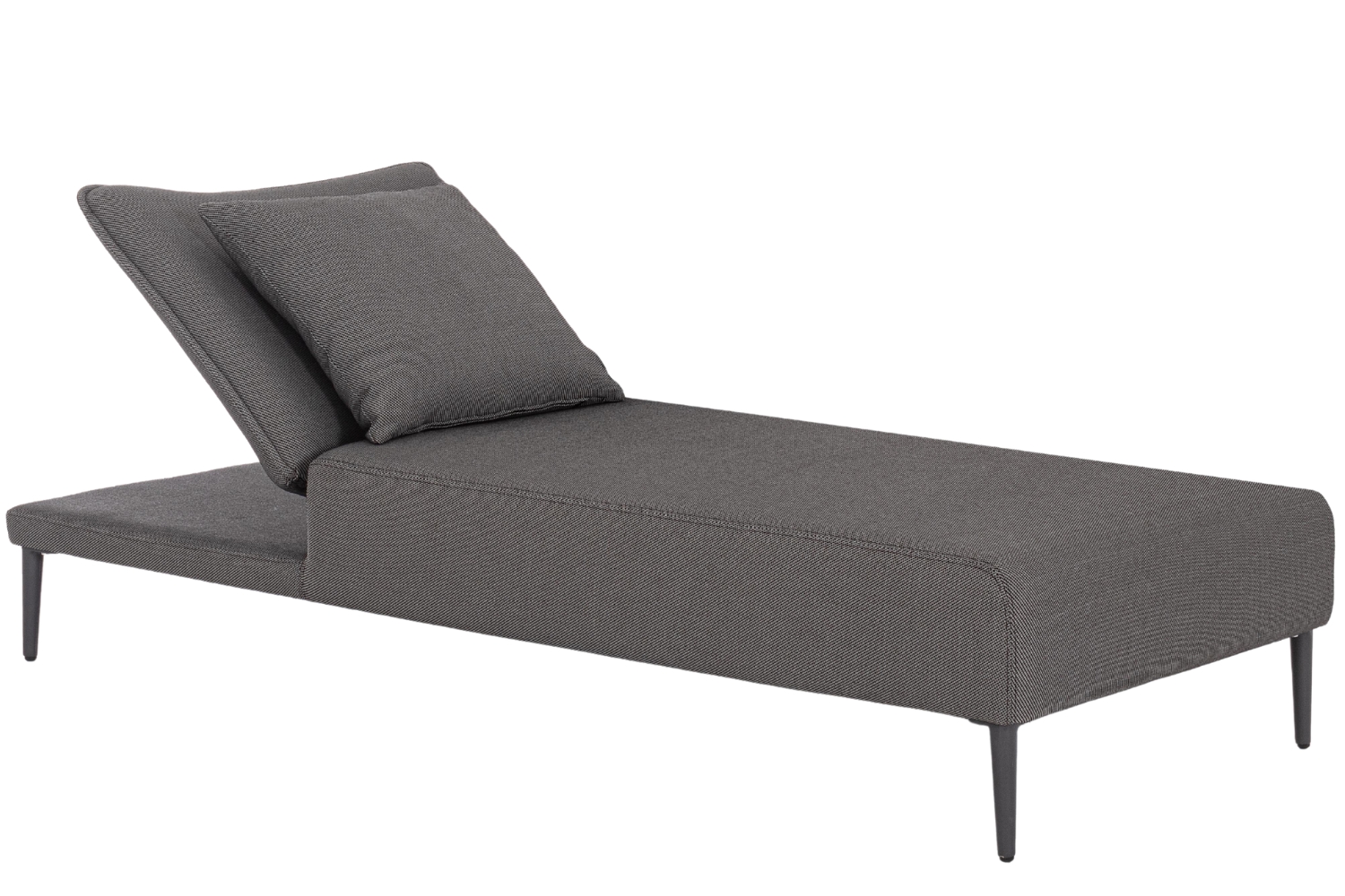 Bizzotto Tmavě šedé zahradní lehátko Viper
