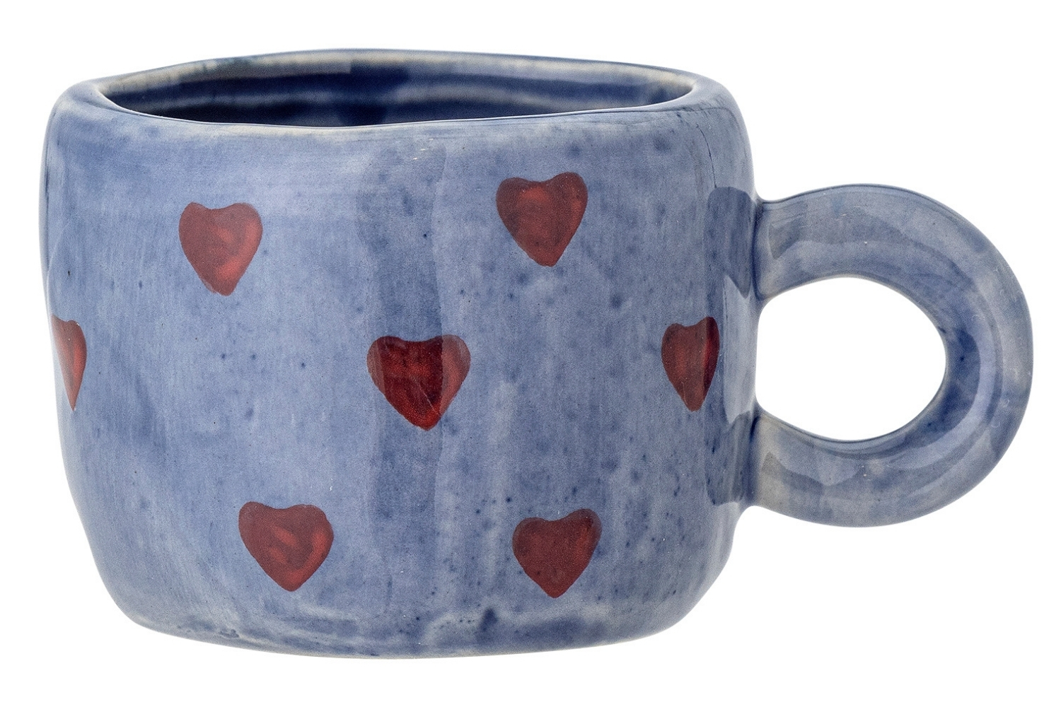 Bloomingville Modrý keramický hrnek Nini 100 ml