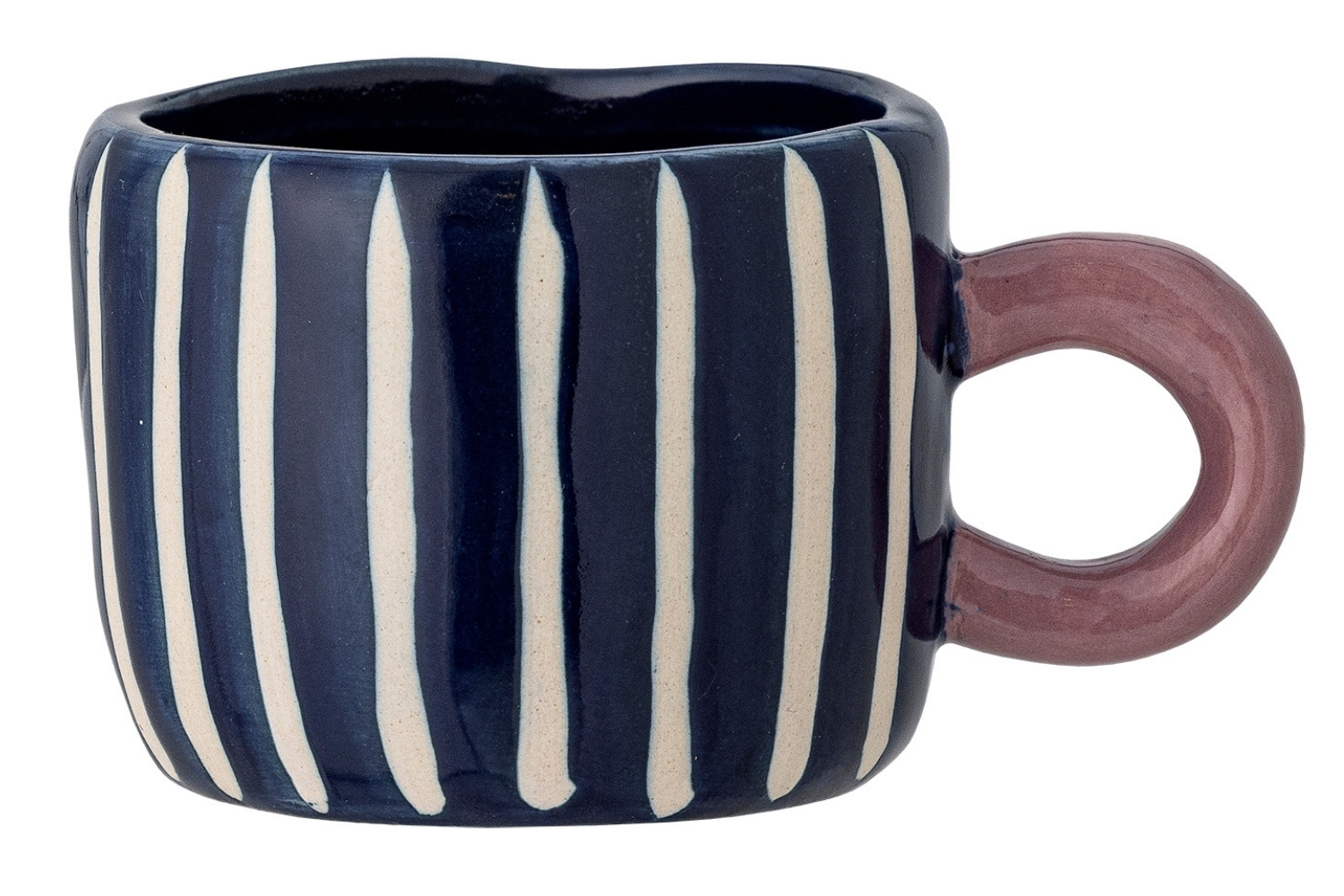 Bloomingville Tmavě modrý keramický hrnek Nini 100 ml