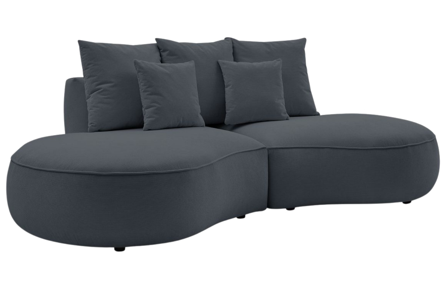 Bobochic Paris Tmavě šedá trojmístná pohovka Saint-Germain 260 cm